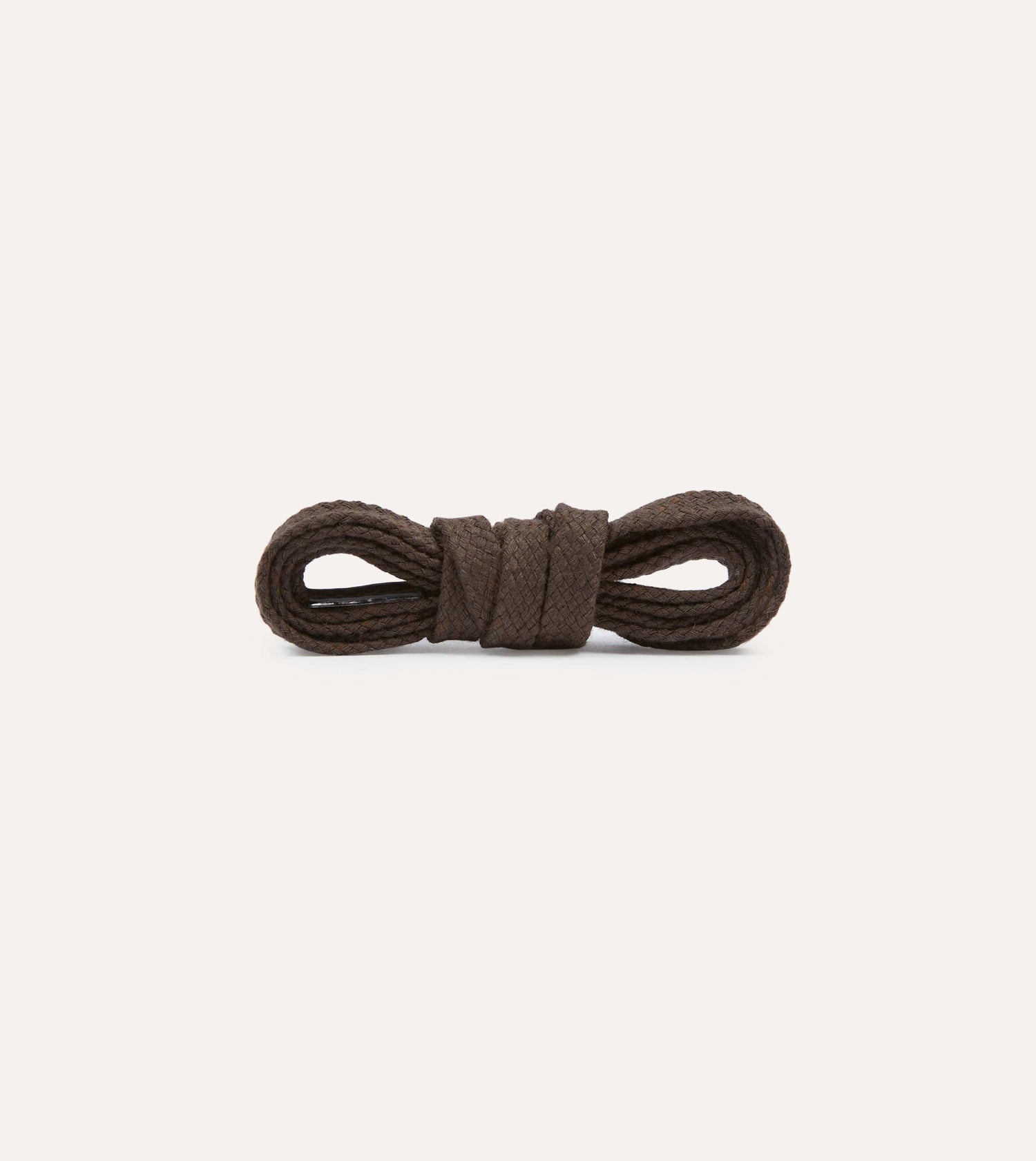 Dark Brown Cotton 70cm Shoelaces