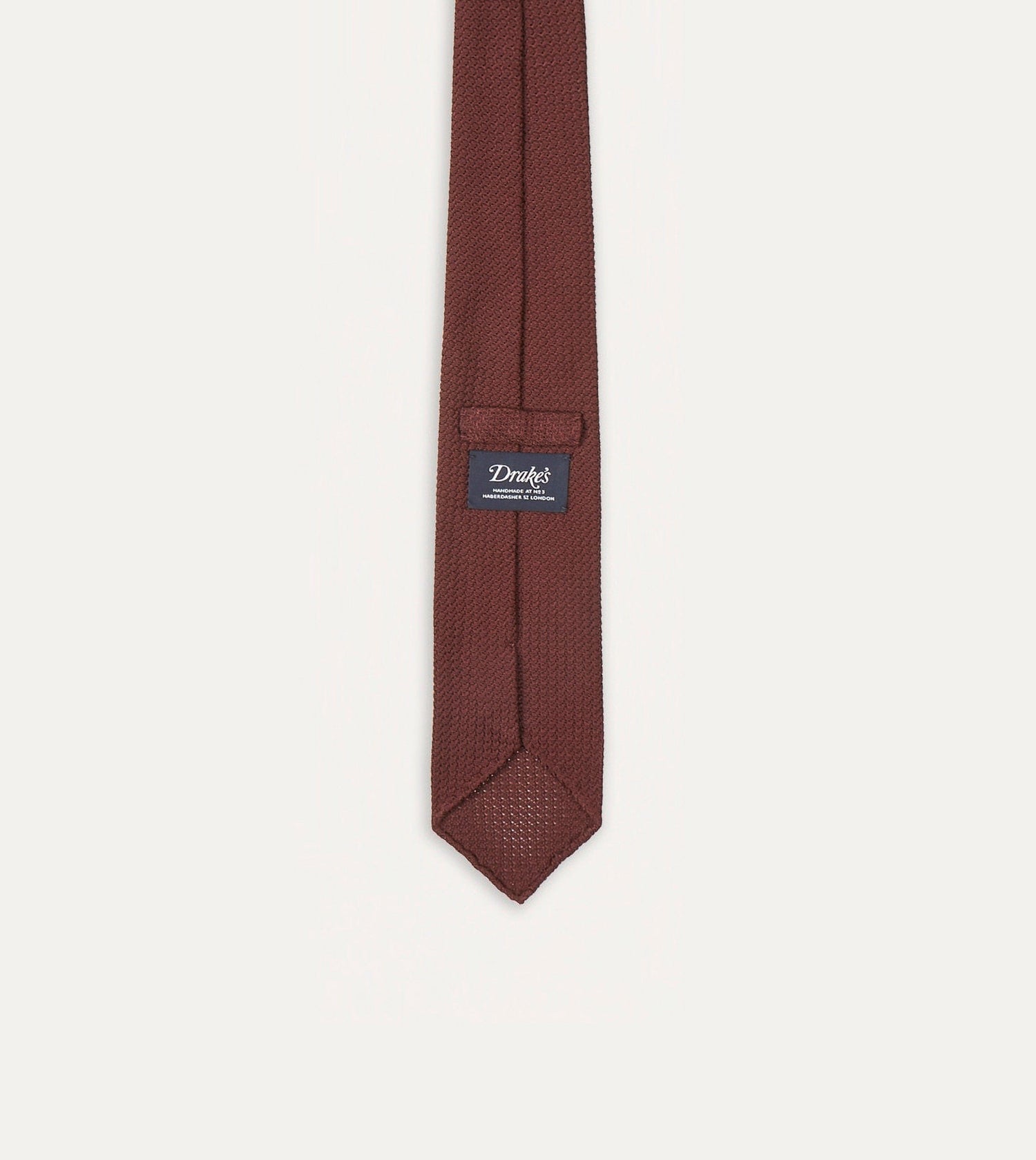 Wine Hand Rolled Large Knot Grenadine Tie