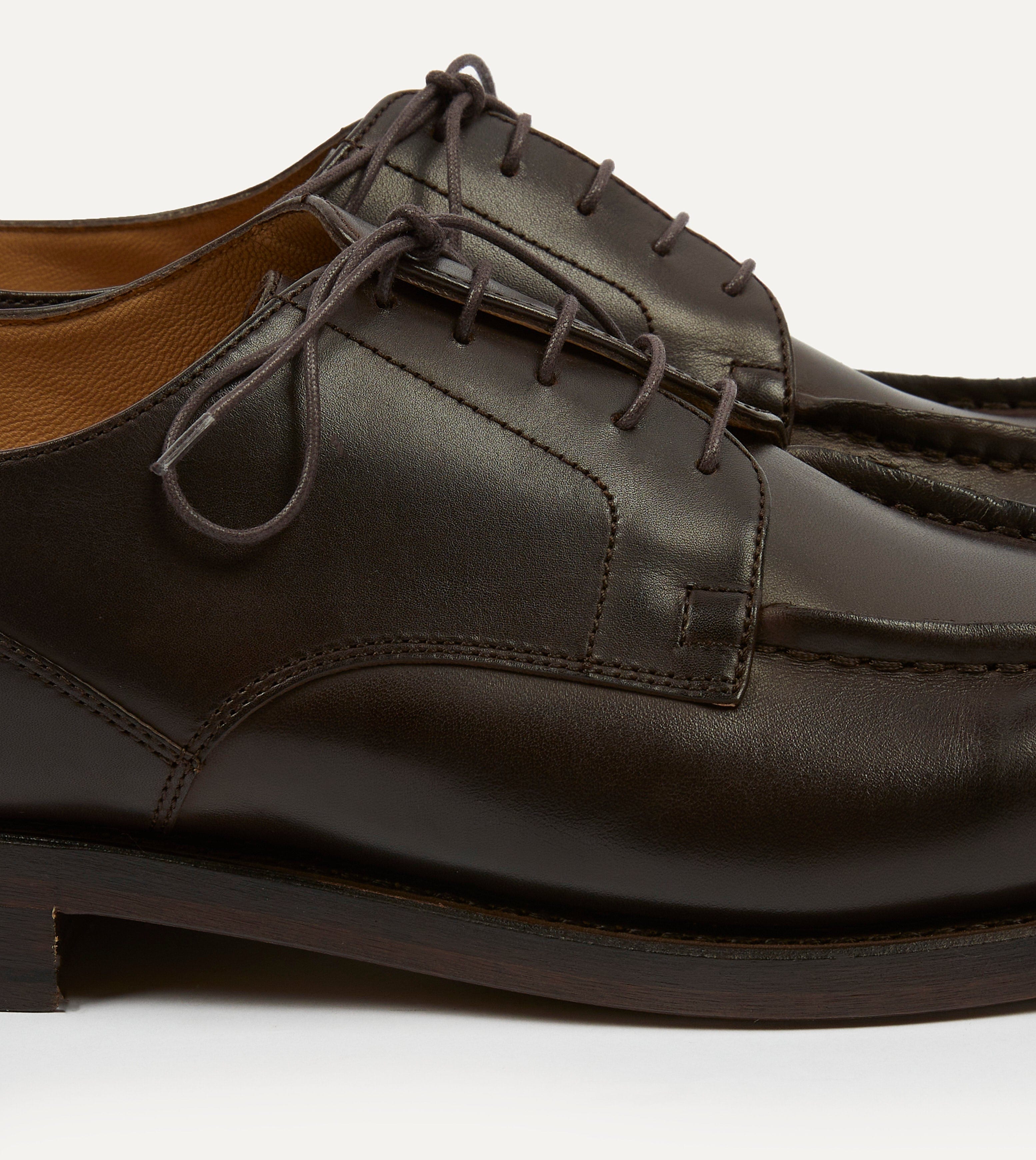 Paraboot Chambord Brown Calf Leather Derby Shoe – Drakes