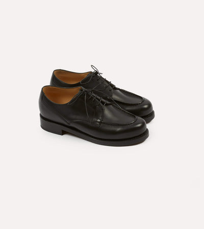 Paraboot Chambord Black Calf Leather Derby Shoe – Drakes