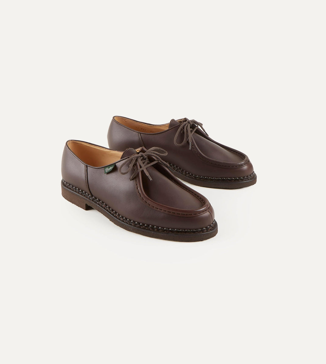 Paraboot Michael Brown Calf Leather Derby Shoe – Drakes