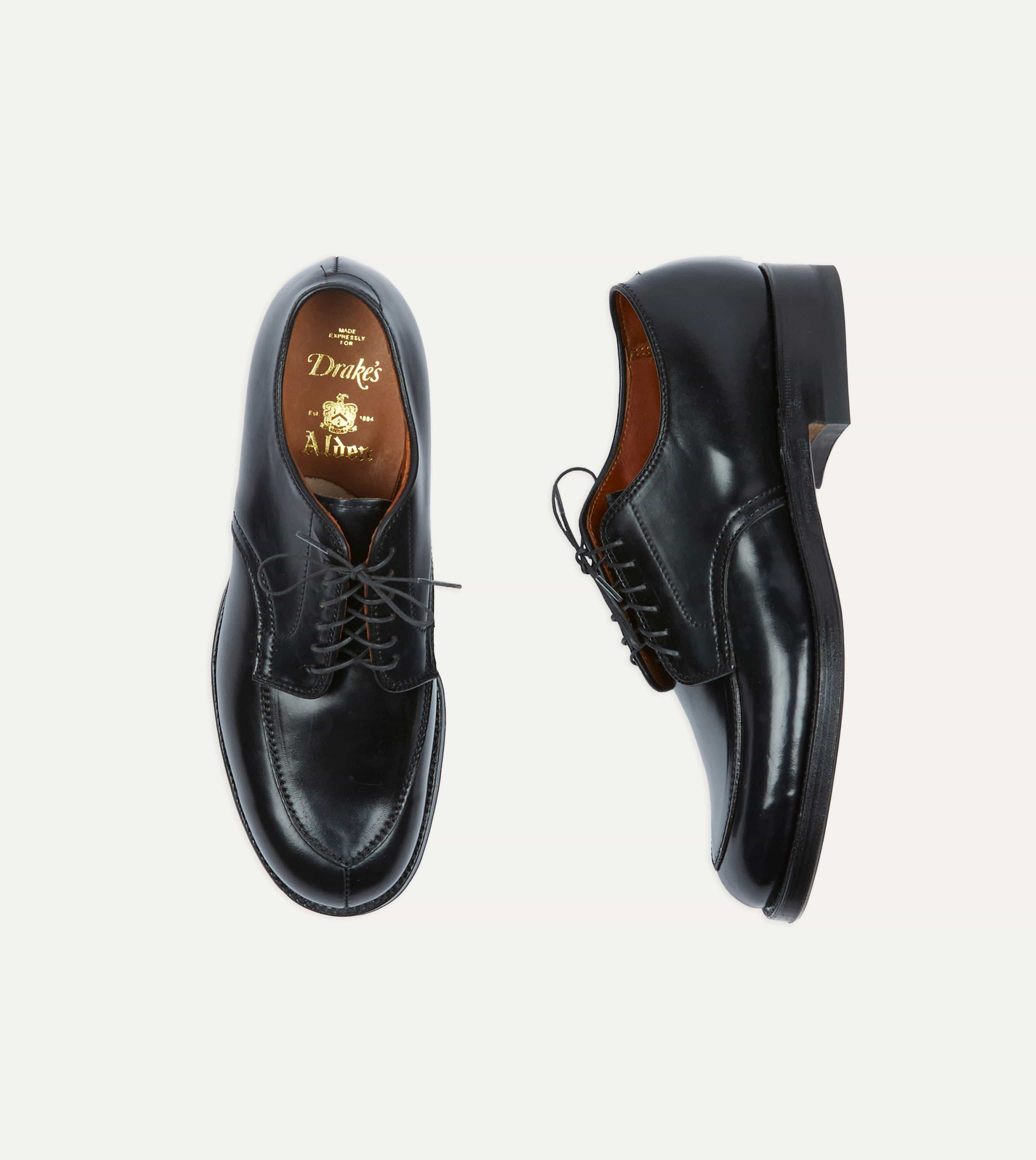 Alden Black Cordovan Algonquin Blucher – Drakes