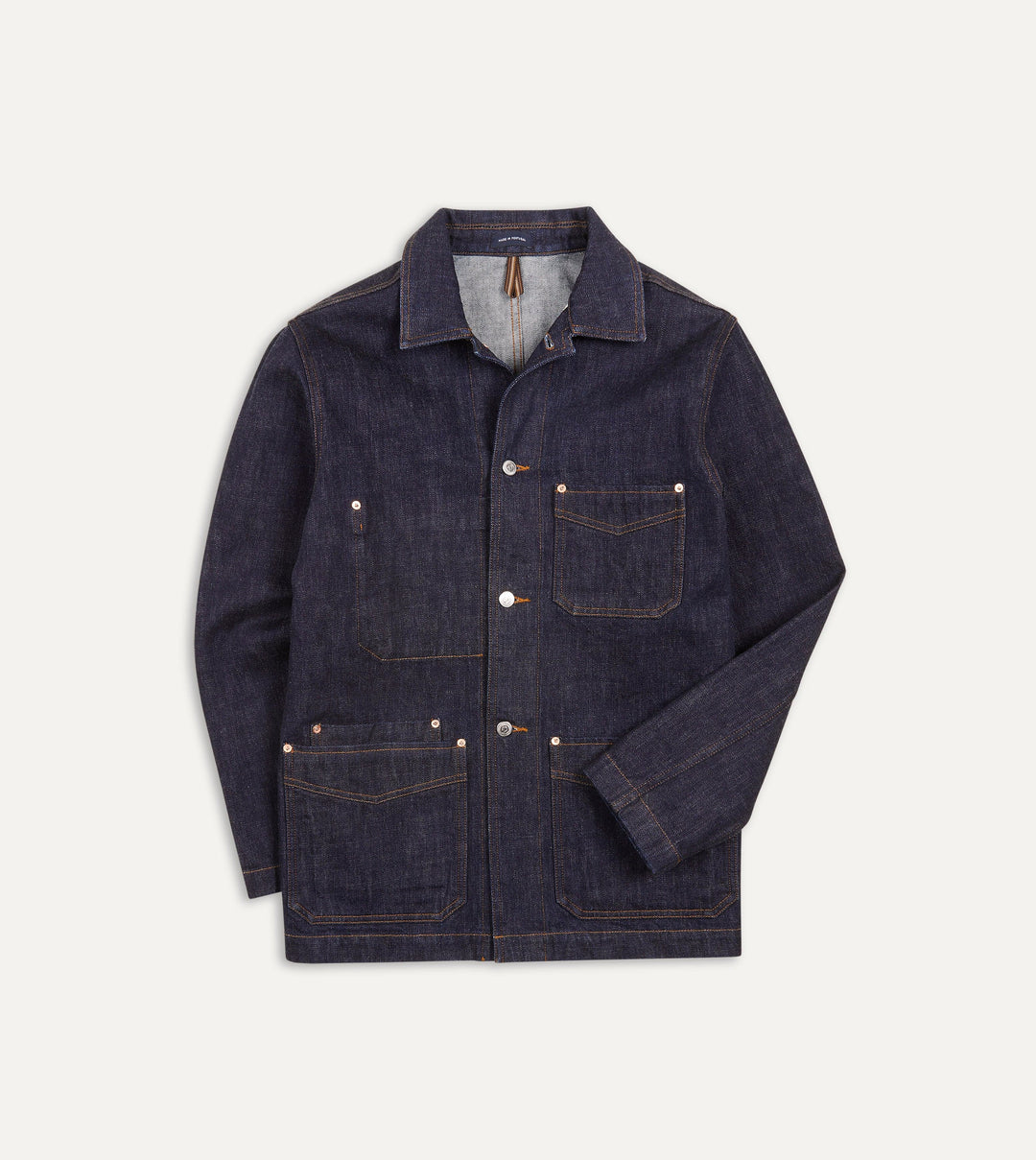 Indigo Rinse Denim Five-Pocket Chore Jacket – Drakes