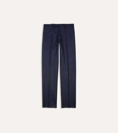 VBC Navy Wool Flannel Dress Pant - Custom Fit Tailored Clothing