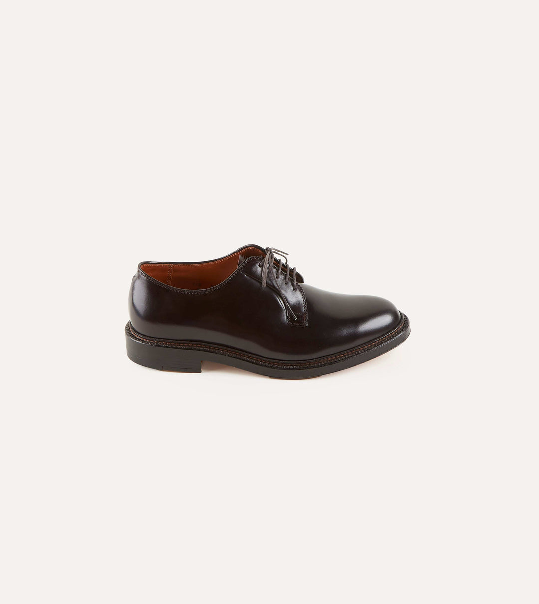 Alden Burgundy Cordovan Plain Toe Blucher – Drakes